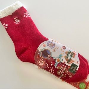 BRAND NEW Red Thermal Socks Shea BUTTER Fits Most Foot Size 5-11